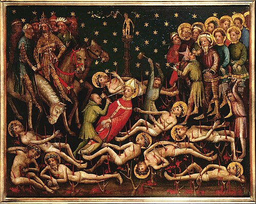 Two Holy Scenes, 1410, Maître de la Petite Passion