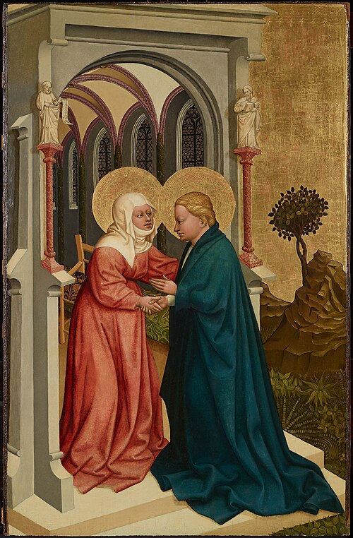 Heimsuchung Mariens, 1437, Meister des Albrechtsaltares zu Klosterneuburg
