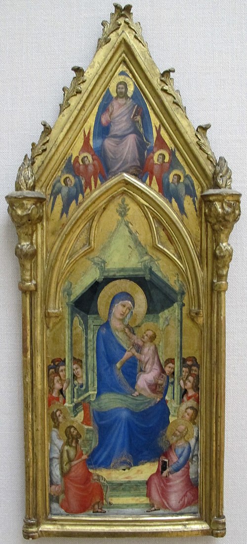 La Vierge et l'Enfant sur un trône, 1320, Maître du Codex de saint Georg