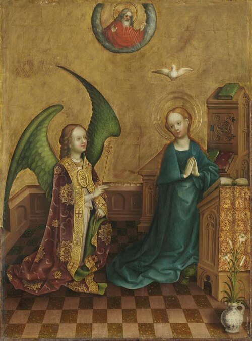 The Annunciation, 1440, Maître du Retable de Heisterbach