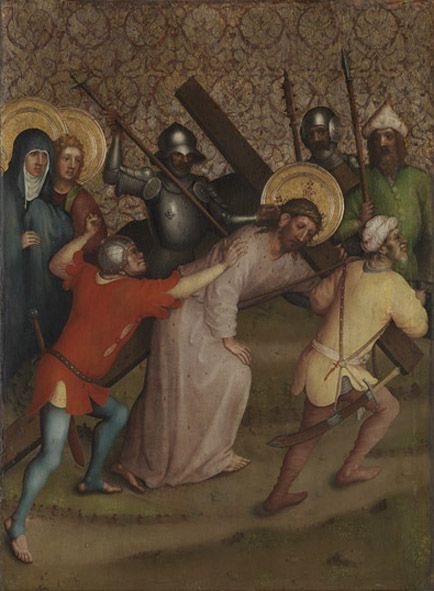 Heisterbacher Altar: Kreuztragung Christi (mit Stefan Lochner), , Maître du Retable de Heisterbach