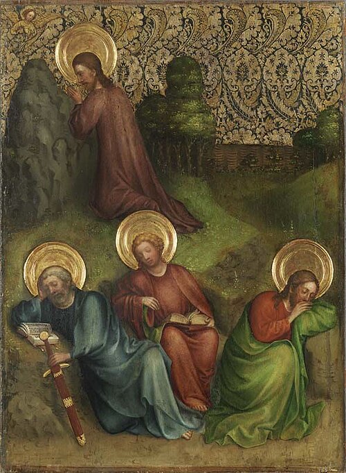 Christ and his disciples on the mount of olives, 1440, Maître du Retable de Heisterbach