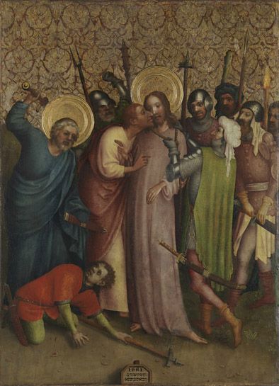 Heisterbacher Altar: Gefangennahme Christi (mit Stefan Lochner), , Maître du Retable de Heisterbach