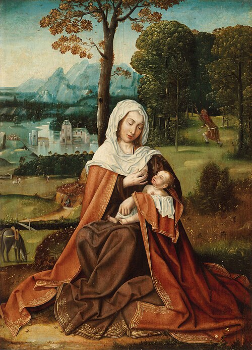 Le Repos pendant la fuite en Égypte, 1512, Maître du Saint-Sang