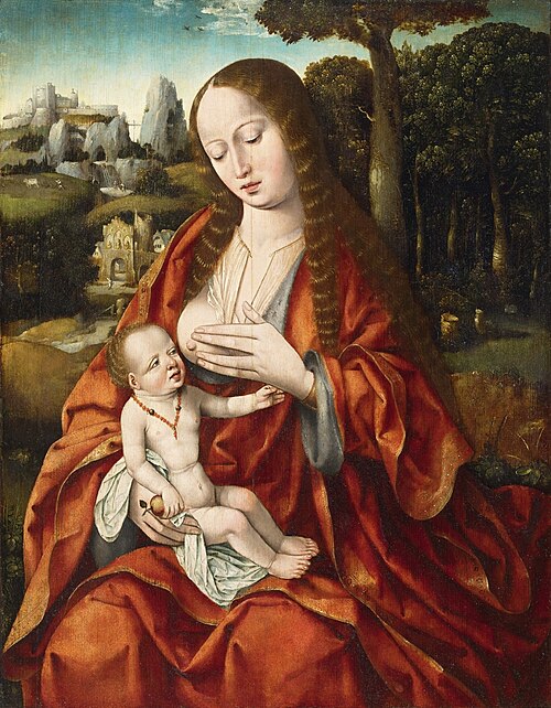 Virgin with child, 1512, Maître du Saint-Sang