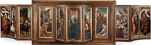 Polyptych of Our Lady of Solitude, 1520, Maître du Saint-Sang