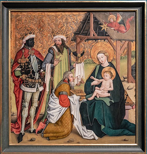 Anbetung der Könige, 1460, Meister des Riedener Altars