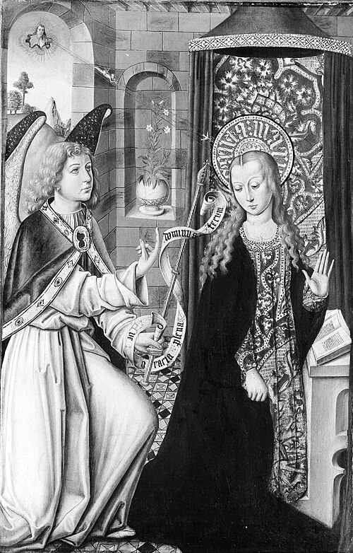 The Annunciation, 1500, Master of Budapest