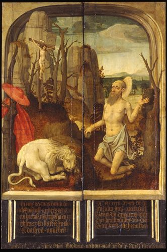 Saint Jerome in the Wilderness, 1500, Maître de Delft