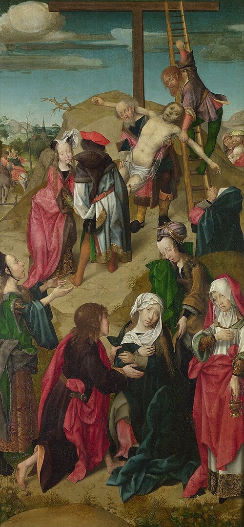 The Deposition: Right Hand Panel, 1510, Maître de Delft