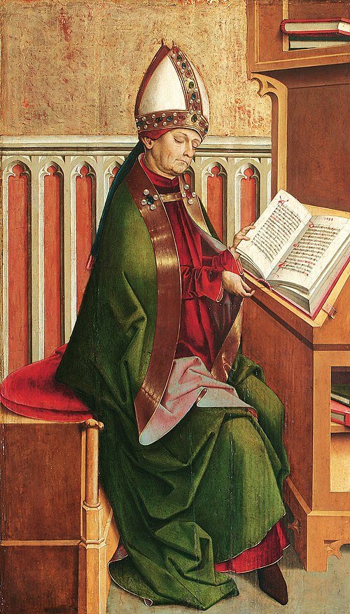 Hl. Ambrosius, 1498, Meister von Großgmain