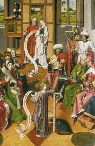 Christ's dispute with the doctors in the temple, 1450, Meister von Iserlohn