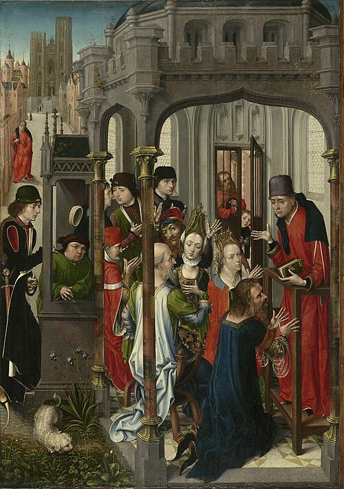 Prédication de saint Géry, 1480, Maître de la vue de Sainte-Gudule