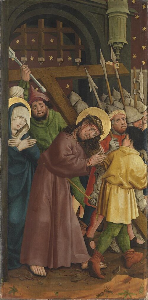 Kreuztragung Christi, 1450, Maître du Château de Lichtenstein