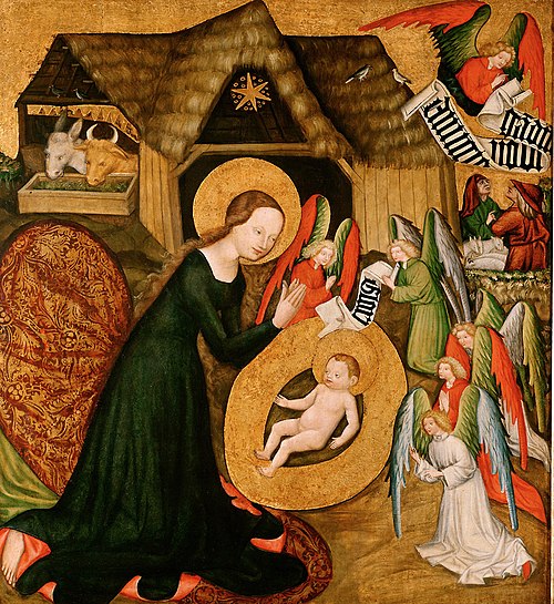 Geburt Christi, 1425, Master of the Rajhrad Altarpiece