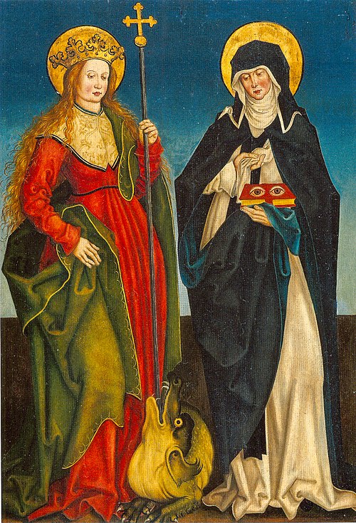 Die Heiligen Margareta und Ottilia, 1505, Meister von Veringen