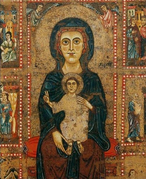 Madonna and Child on the throne, 1235, Maestro di Tressa