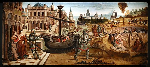 Thésée et le Minotaure, 1510, Maestro di Tavarnelle