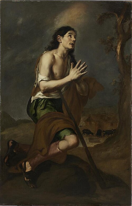 The Prodigal Son Among the Swine, 1660, Bartolomé Esteban Murillo