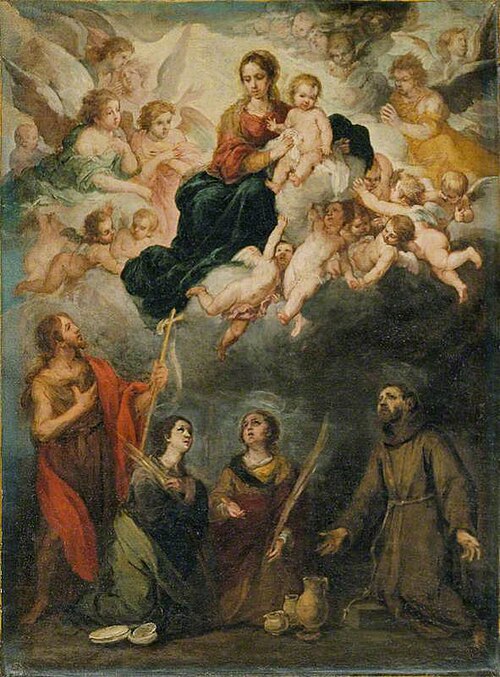 The Virgin and Child with Saints, 1655, Bartolomé Esteban Murillo