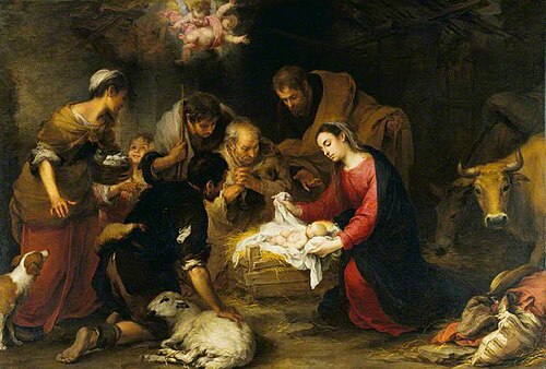 The Adoration of the Shepherds, 1665, Bartolomé Esteban Murillo