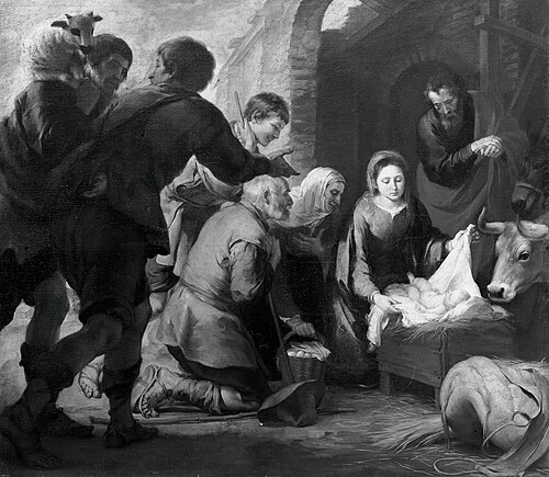 Adoration of the Sheperds, 1655, Bartolomé Esteban Murillo