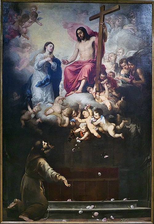 The Jubilee of the Porziuncola, 1665, Bartolomé Esteban Murillo