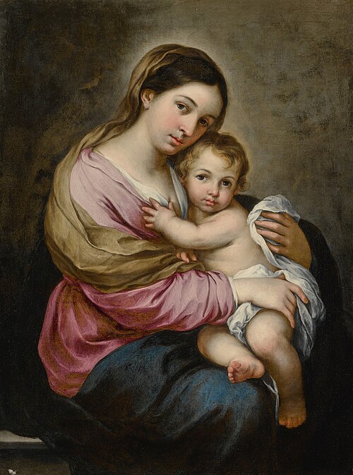 The Virgin and Child, 1680, Bartolomé Esteban Murillo