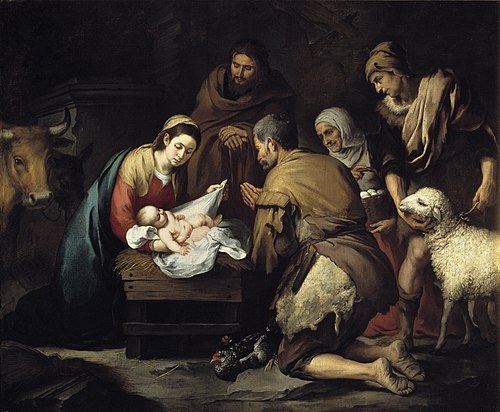 L'Adoration des bergers, 1650, Bartolomé Esteban Murillo