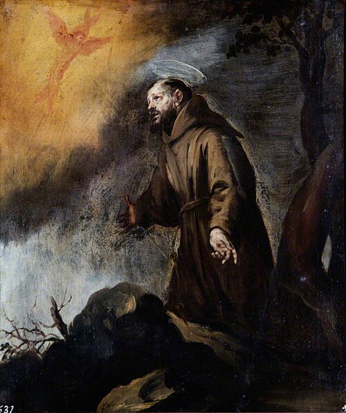 Saint Francis Receiving the Stigmata, 1650, Bartolomé Esteban Murillo