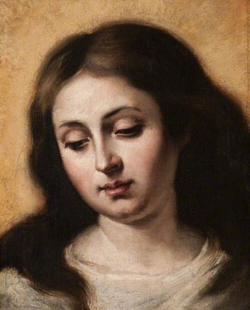 Head of the Madonna, , Bartolomé Esteban Murillo
