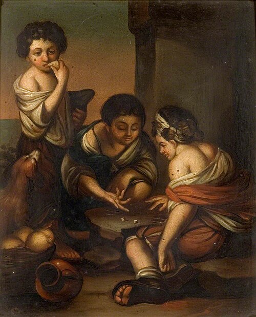 Beggar Boys Playing Dice, , Bartolomé Esteban Murillo