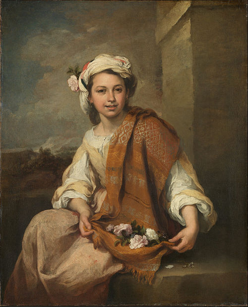 La Fleuriste, 1665, Bartolomé Esteban Murillo