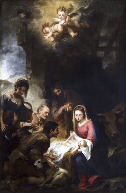 Adoration of the Shepherds, 1668, Bartolomé Esteban Murillo