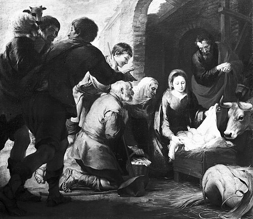 L’Adoration des bergers, , Bartolomé Esteban Murillo