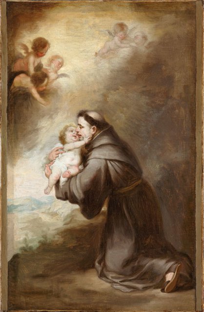 The vision of Saint Anthony of Padua, , Bartolomé Esteban Murillo