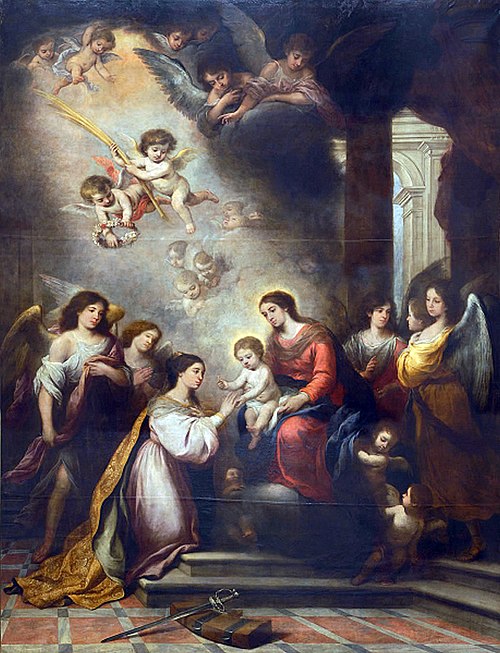 Le Mariage mystique de sainte Catherine, 1682, Bartolomé Esteban Murillo