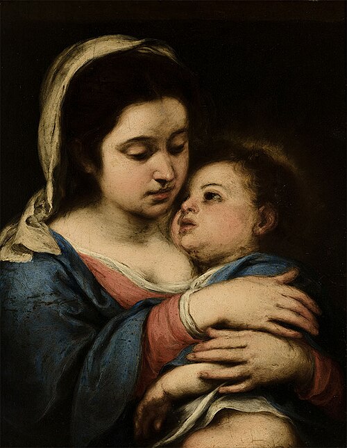 Virgin and Child, 1650, Bartolomé Esteban Murillo