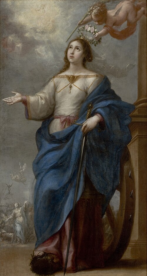 Heilige Katharina von Alexandrien, 1650, Bartolomé Esteban Murillo