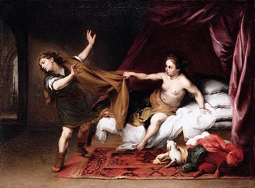 Joseph and Potiphar's Wife, 1660, Bartolomé Esteban Murillo