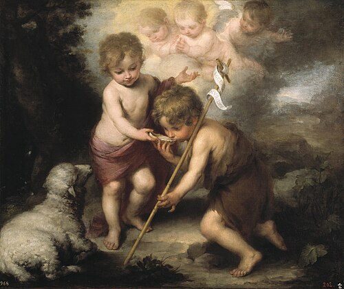 The Holy Children with a Shell, 1670, Bartolomé Esteban Murillo