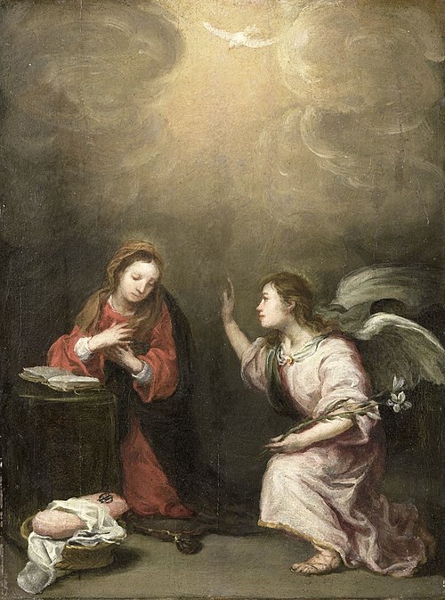 Annunciation to the Virgin, 1750, Bartolomé Esteban Murillo