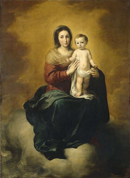 Vierge à l'Enfant., 1660, Bartolomé Esteban Murillo