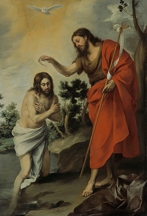 The Baptism of Christ, 1655, Bartolomé Esteban Murillo