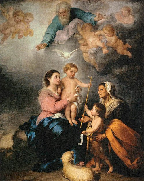 La Sainte Famille, 1667, Bartolomé Esteban Murillo