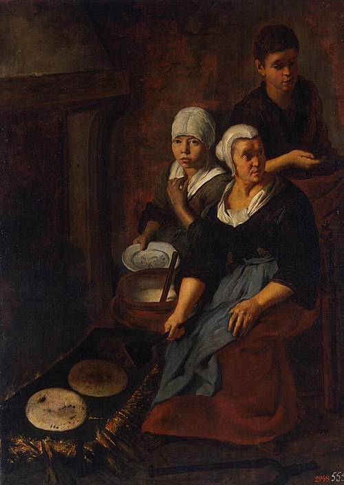 Baking of Flat Cakes, 1650, Bartolomé Esteban Murillo