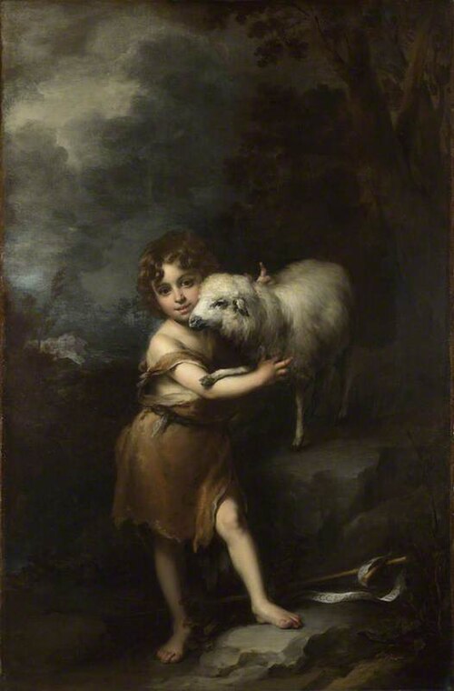 The Infant Saint John with the Lamb, 1662, Bartolomé Esteban Murillo