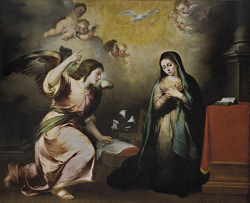 L'Annonciation, 1650, Bartolomé Esteban Murillo