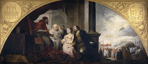 The Foundation of Santa Maria Maggiore in Rome. The Patrician recounts his Dream to the Pope, 1664, Bartolomé Esteban Murillo