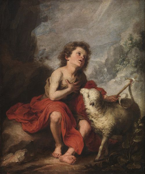 Saint Jean Baptiste enfant, 1670, Bartolomé Esteban Murillo